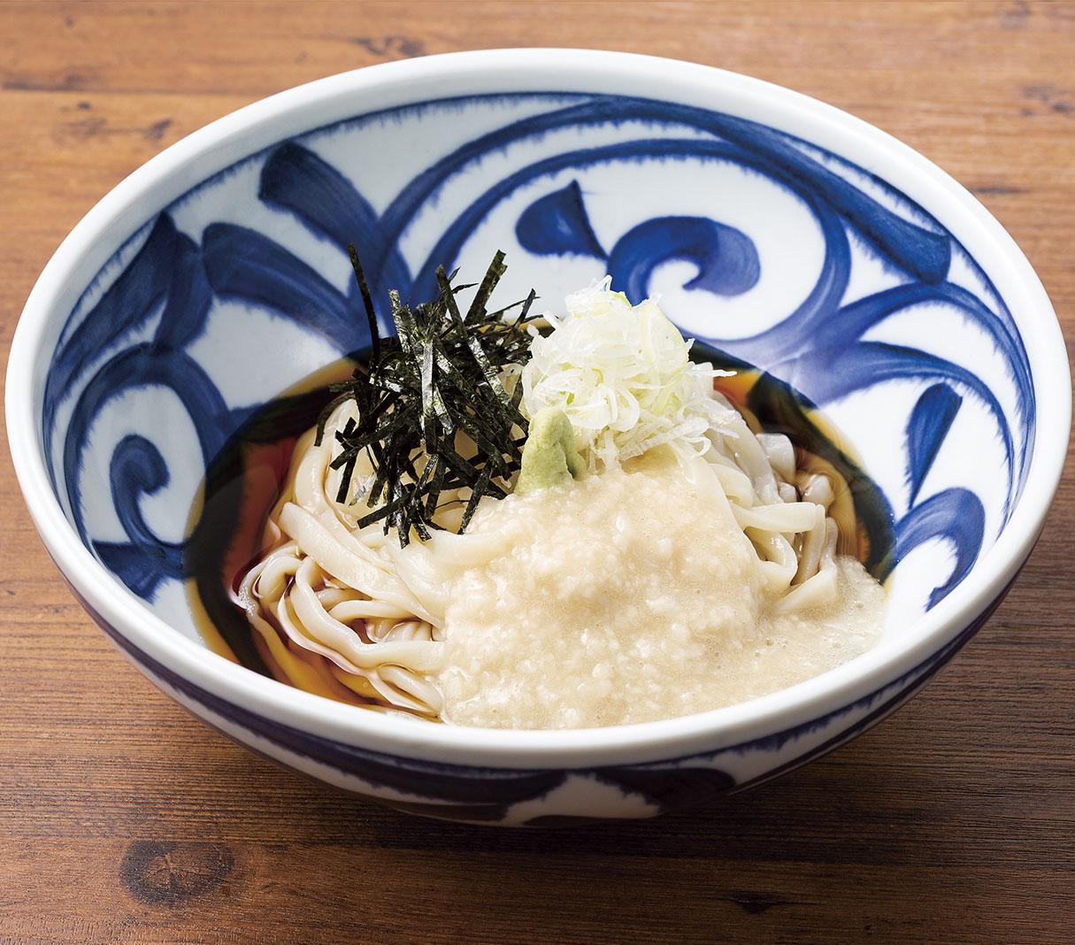 とろ玉うどん・三色丼・サーモンお造り : 味食倶楽部