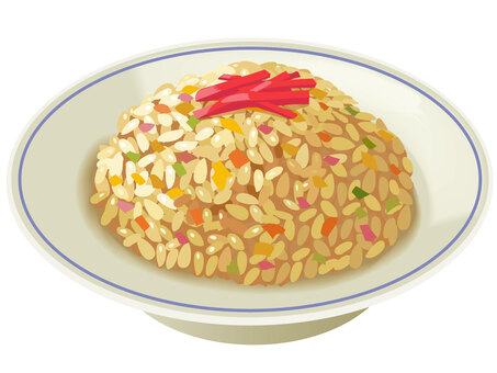 チャーハン：イラスト無料