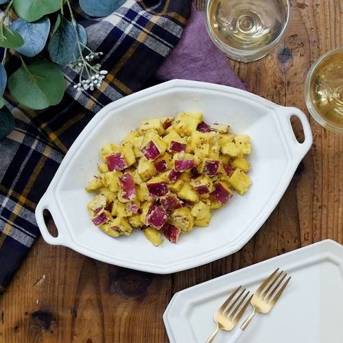 レンジで5分！ さつまいものおつまみサラダ やみつきの味♩