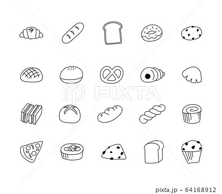 パンダパン屋さんイラスト：イラスト無料