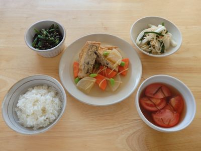 生姜香る 鱈と厚揚げの煮付け