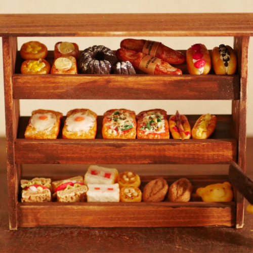 陳列 トレー 木製 傾斜 長方形 シンプル ディスプレイ レトロ ナチュラル 北欧 カフェ パン ベーカリー 飲食 備品 お洒落 可愛いBSF-0118パン屋・ベーカリー店舗用品の専門店 BakersFriend