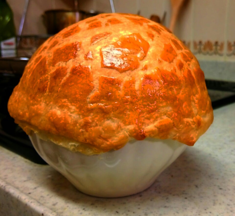 簡単！チキンクリームポットパイ