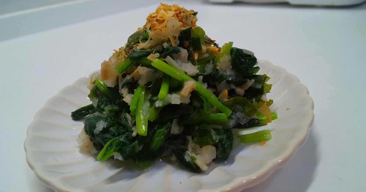 食感もおいしい!小松菜とえのきのおひたし