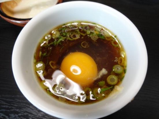 納豆と生卵のお蕎麦