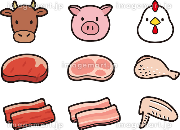 豚丼のイラストかわいいフリー素材集 いらすとや