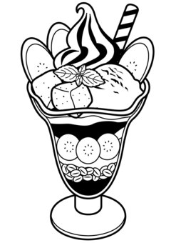 ぬりえ 季節夏祭りの金魚・りんご飴・チョコバナナ 無料ダウンロードOKな塗り絵です ASOPPA!レシピ - あそっぱ