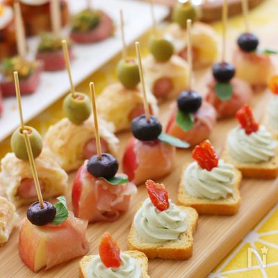 燻製マヨのクラッカーカナッペ