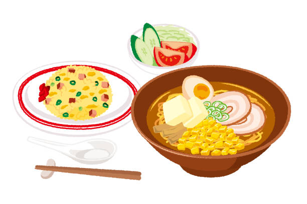 炒飯手書きイラストのイラスト素材64045630- PIXTA