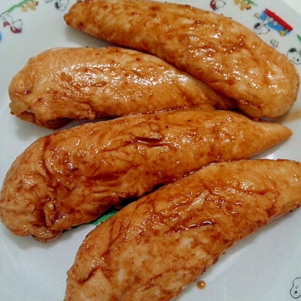 ごちそうに変身！ ささみのガーリック醤油ステーキ