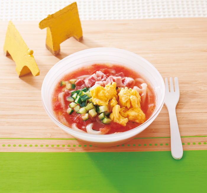 冷やしうどんの献立 2020年6月27日の昼ごはん我が家の献立の記録、糖尿病で食事制限、リウマチの記録