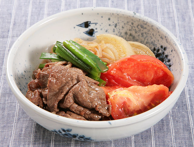 鶏肉入りの煮物ですき焼き風？の献立美味しいごはん