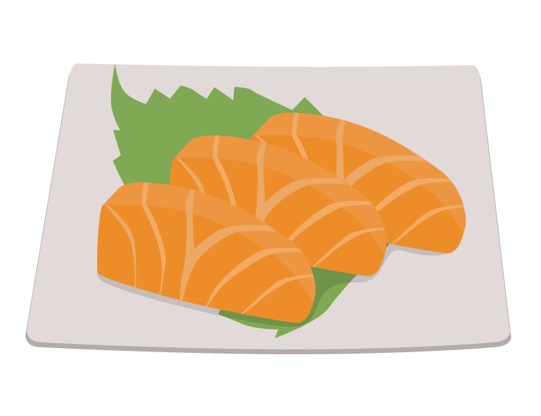 Vector de Stock サーモンの刺身のイラストAdobe Stock