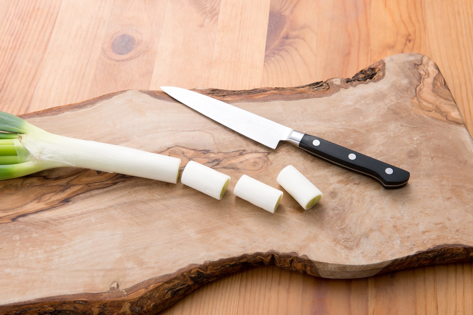 長ねぎの小口切り！基本の切り方