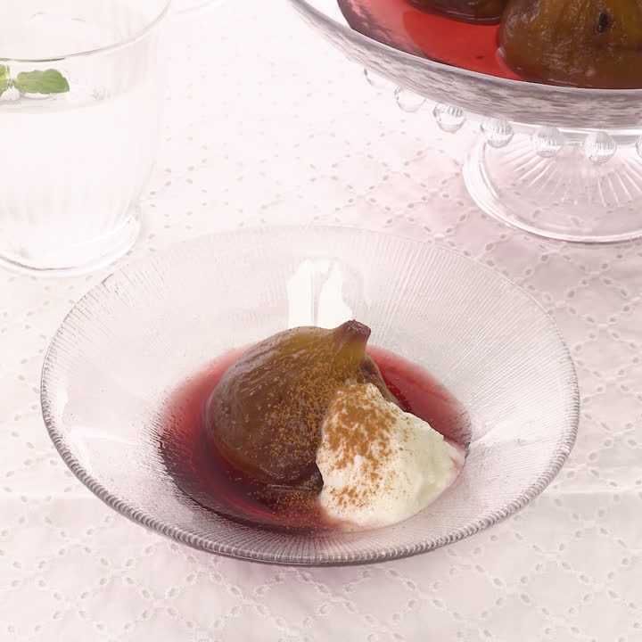 イチジクのコンポートゼリーきちんとレシピフードソムリエ