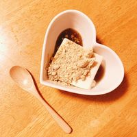 型不要 混ぜるだけ豆腐プリン!レンジで作るヘルシースイーツ1度お試しください! きなこ餅風