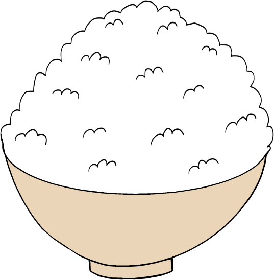 かわいい困るご飯のイラスト素材無料ダウンロード IllustCute