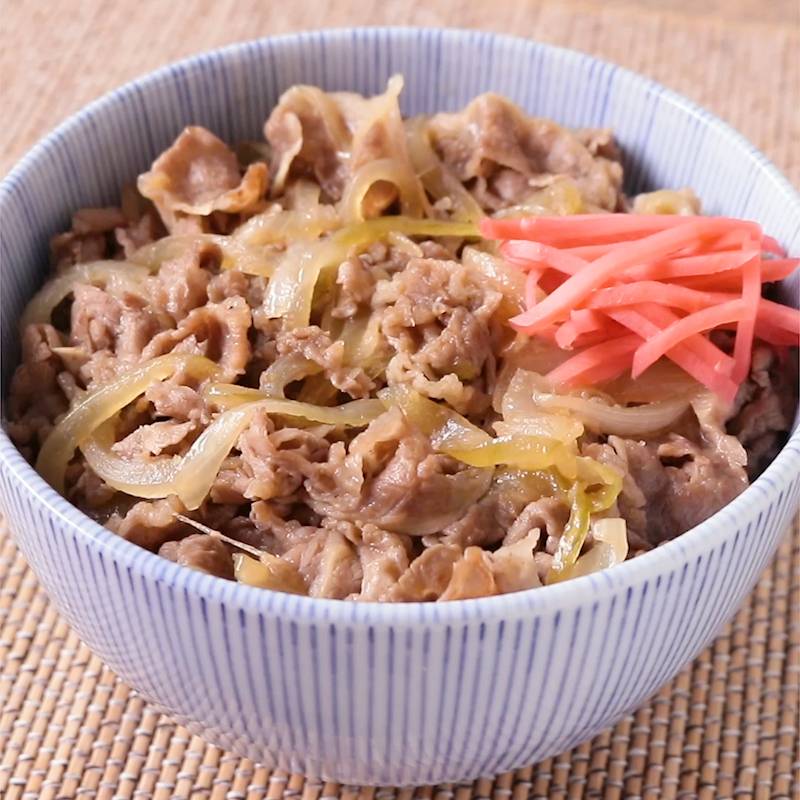 お弁当用の牛丼の具