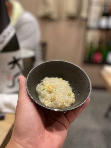 牡蠣と葱の「しゃぶしゃぶ」の作り方 〆の雑炊