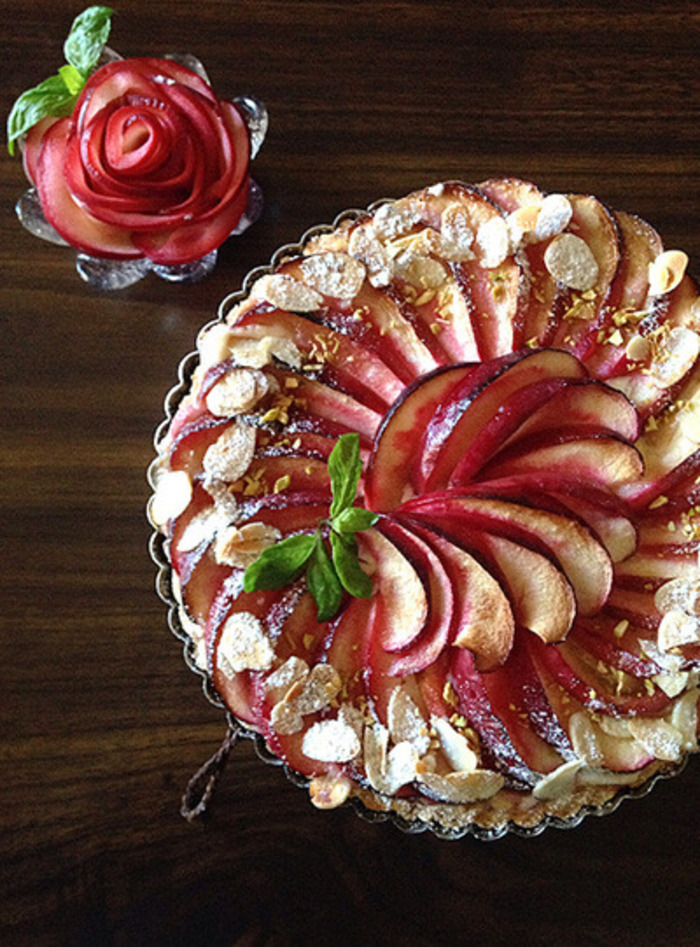バラのアップルパイ