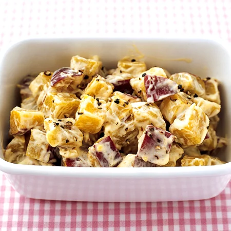 まとめて作って平日楽々♪ 角切りさつまいものマヨサラダ