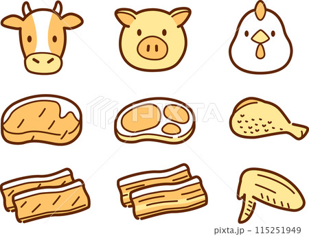 豚肉イラスト無料イラスト・フリー素材なら「イラストAC」
