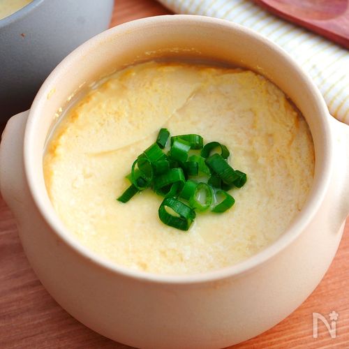 卵豆腐とかきの簡単レンジ蒸し