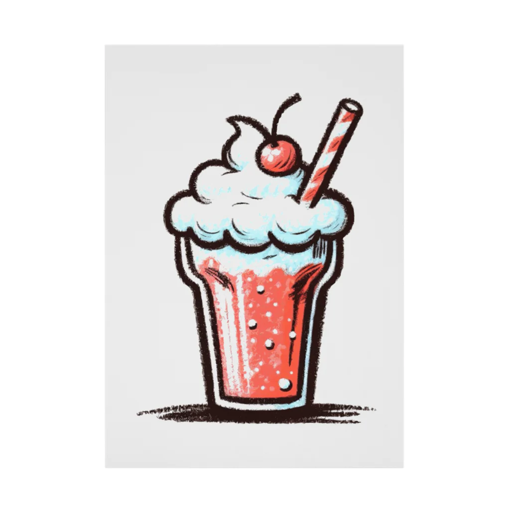 新発売 ベリーベリーソーダフロート 大人気のベリーベリーソーダにいちごのジェラートをトッピング！ さらにベリー感アップの美味しさをどうぞ