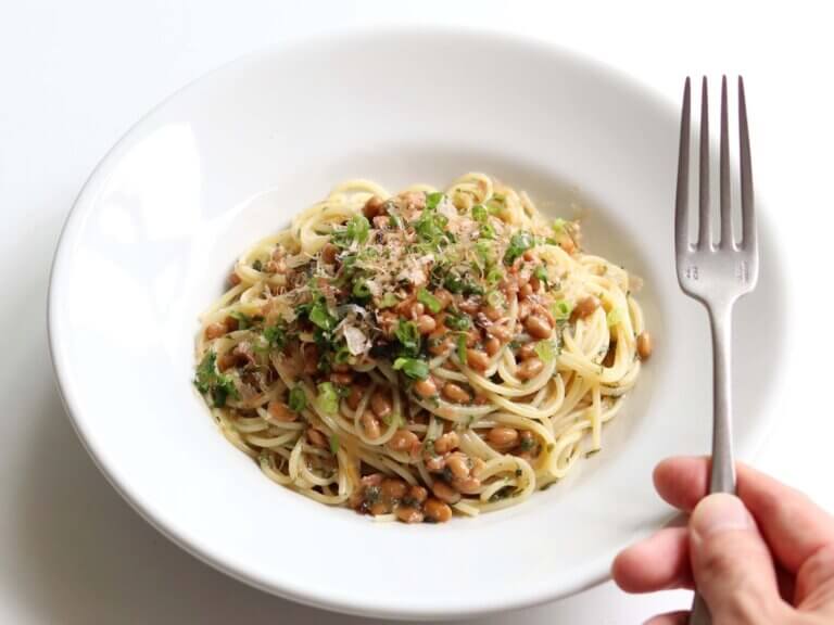 簡単納豆キムチ冷製パスタ料理リレー レシピ集