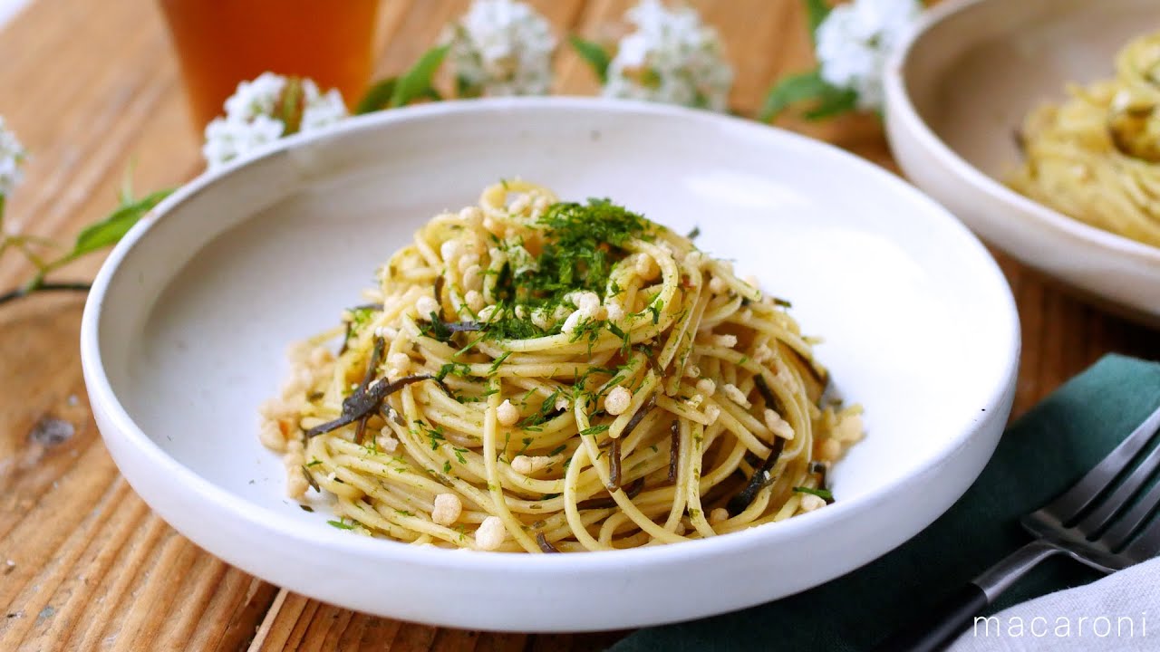 悪魔の塩こんぶバターパスタ 具なしだけどやみつき！ワンパンで楽チン♪macaroni マカロニ