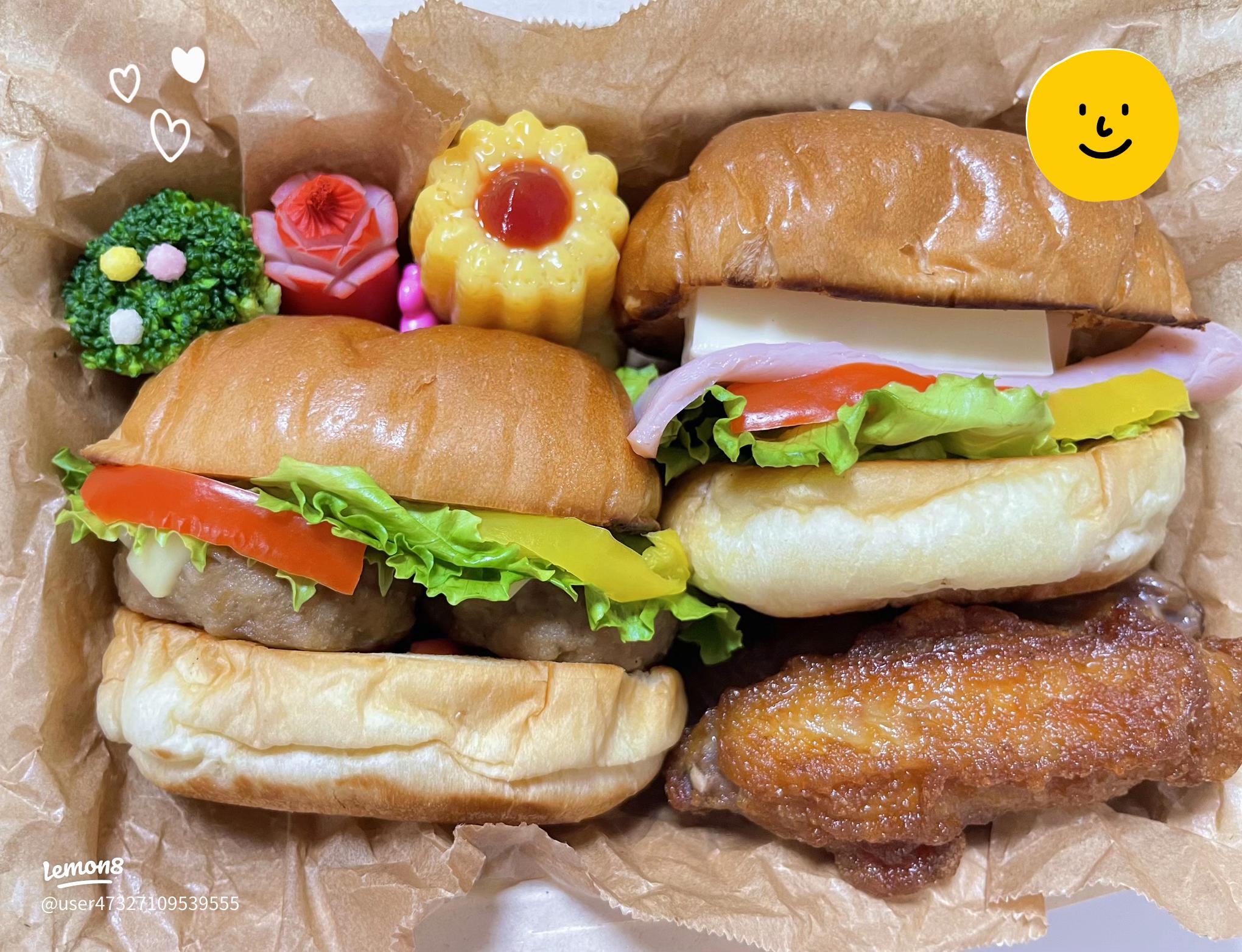 ハンバーガー弁当！前日準備で朝ラク のせ方手順つき 画像多めで分かりやすいYOUBLOG