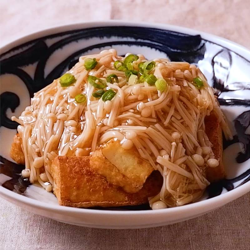 絹厚揚げのひき肉あんかけ～照り焼き液の応用～