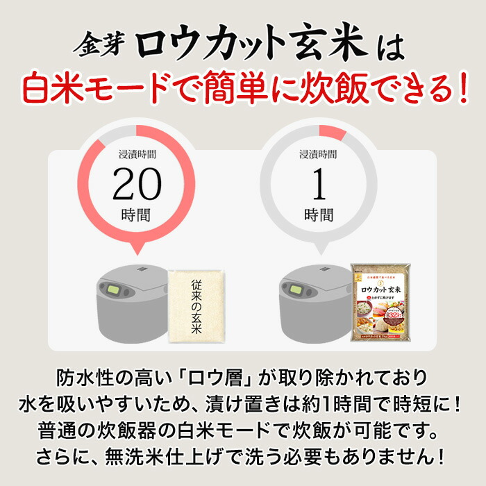 沖縄食糧の金芽ロウカット玄米 2ｋｇ 白米感覚のおいしい玄米となっています