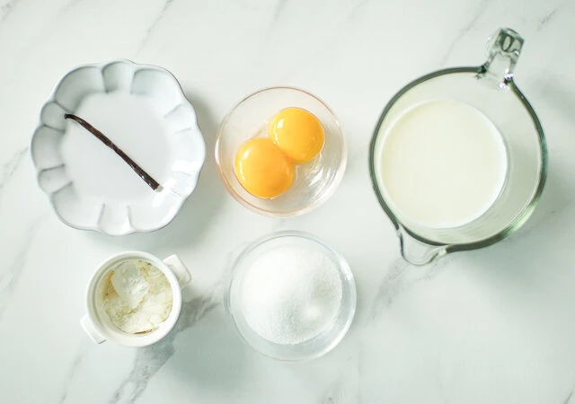 レンジで滑らか失敗なし! 米粉カスタードクリーム 卵黄で濃厚