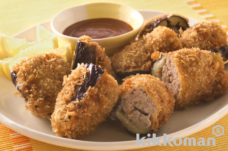 衣サクサク、中はトロ〜リ なすの肉詰めフライmoguna モグナ- YouTube