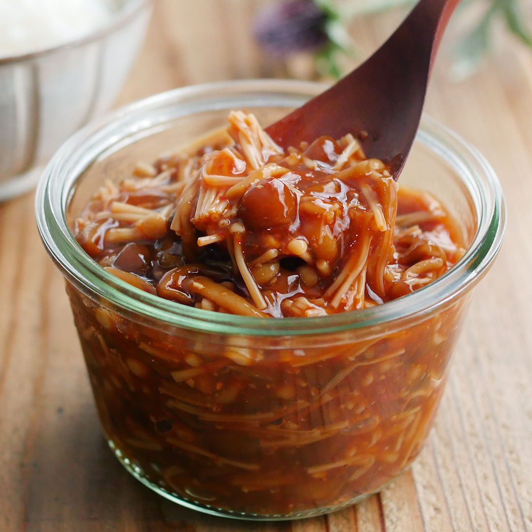 エノキタケの佃煮「自家製なめたけ」 –Organic Recipeオーガニックレシピ