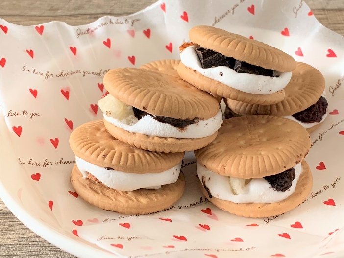 ぷっくりマシュマロクッキ