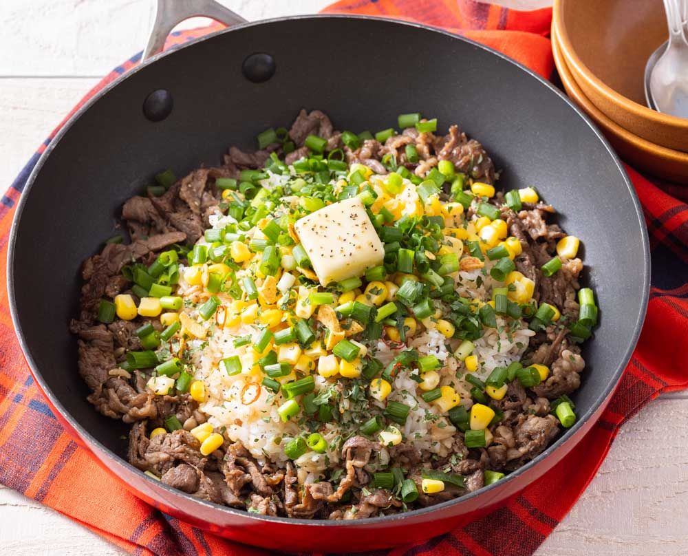 ワンパンで簡単！ビーフペッパーライス