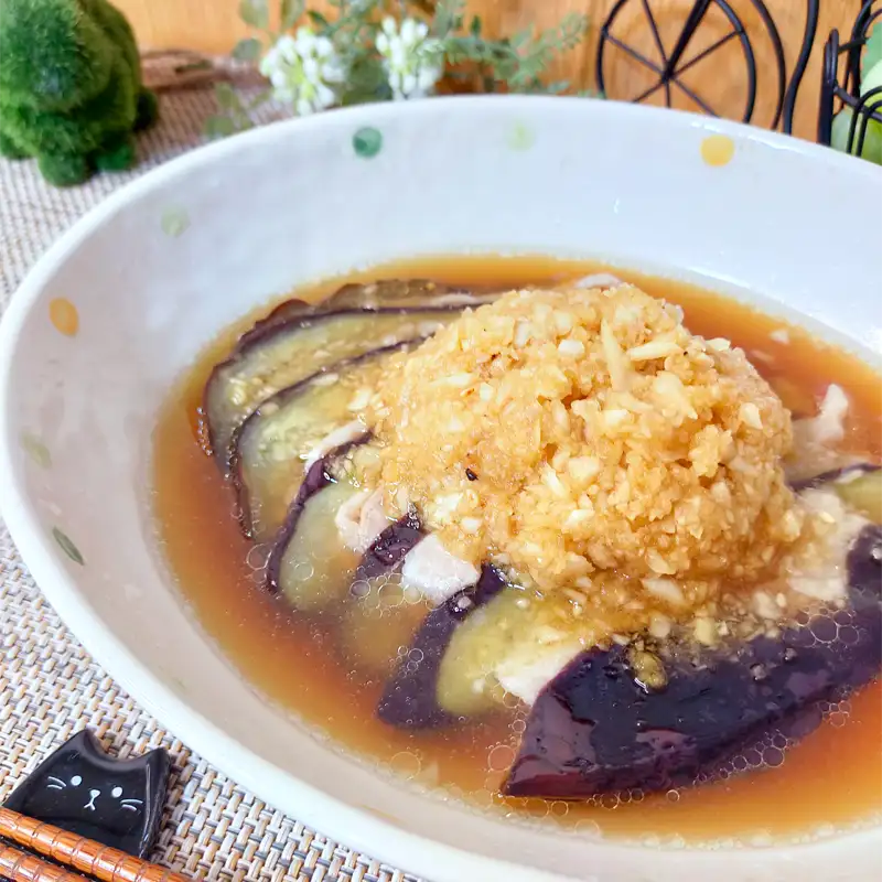 豚バラとナスのおろし炒め – おいしいノンオイル リケンのノンオイル理研ビタミン