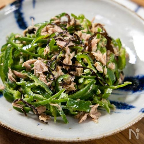 無限♡ピーマンのツナマヨ和え レンジで簡単やみつきおかず☆レシピサイトNadia