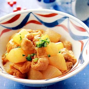 白菜と厚揚げの甘辛煮