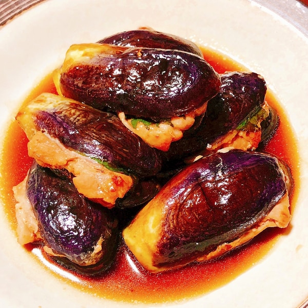 茄子とさけるチーズのはさみ焼き♪ - パパっとおうちごはん