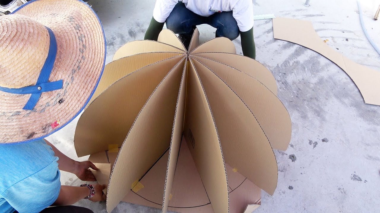 5分で作れるピザ窯 材料費400円のダンボールピザ窯の作り方 - YouTube