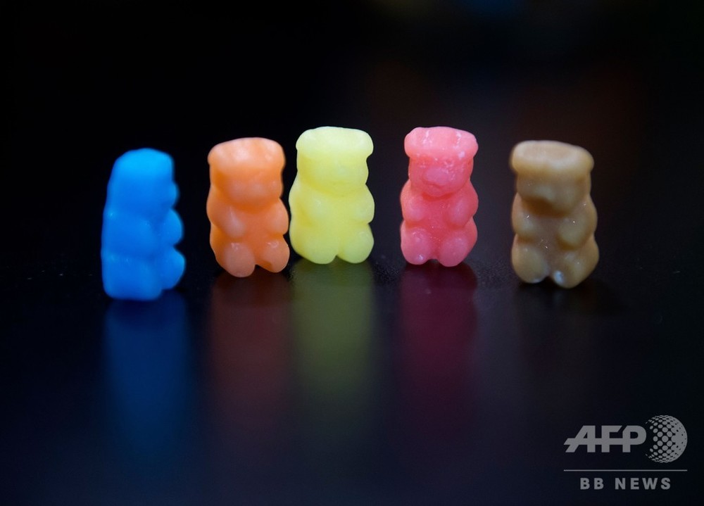 20個 デコパーツ クリアカラーのくまグミ カラフルMIX、合計20個 メール便可venus garden