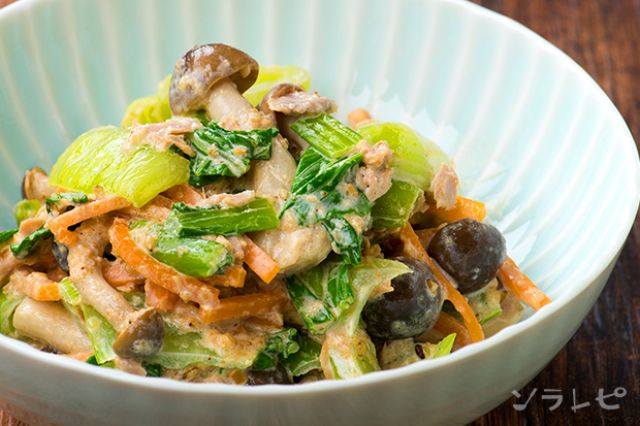 シャキシャキ食感がたまらない！青梗菜の和え物レシピレシピサイトNadia