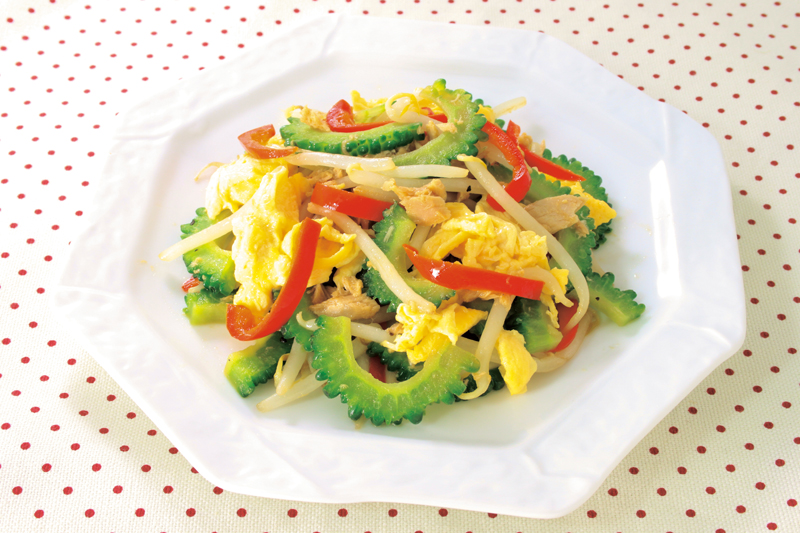 豆腐とツナのオイスター風味のゴーヤチャンプル