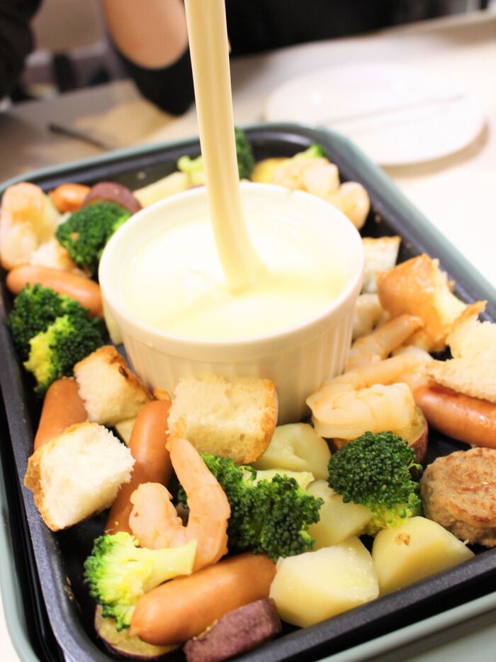 簡単♪ホットプレートdeチーズフォンデュ by *shinku*クックパッド簡単おいしいみんなのレシピが392万品