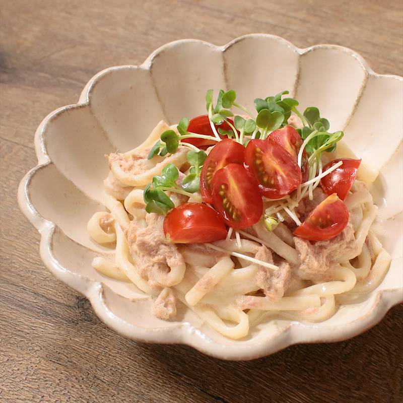 簡単5分ごはん たっぷりトマトの冷やしうどん