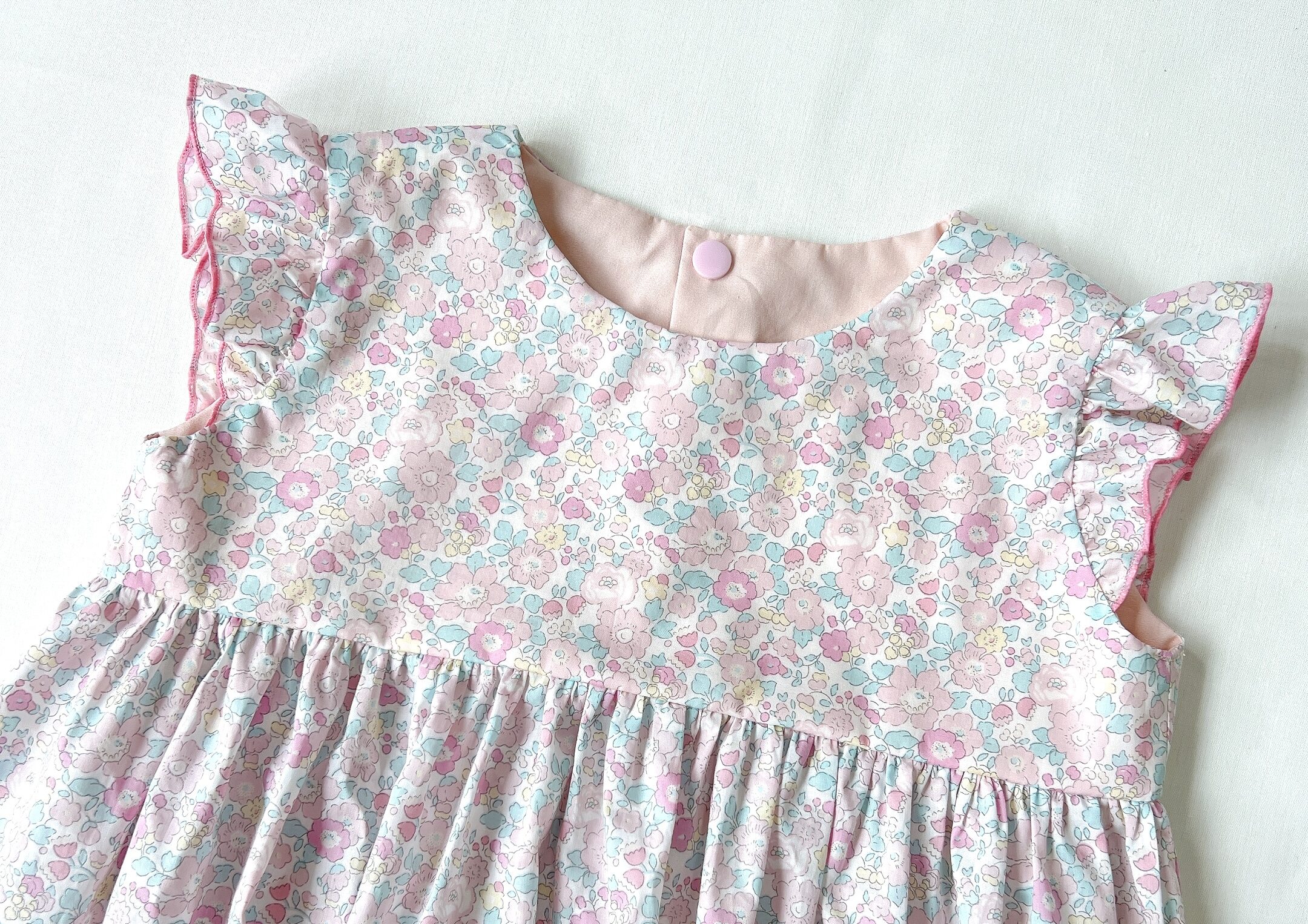 夏の涼しい子ども服 リップル生地で作るキッズチュニック型紙不要・初心者OK山下手芸店の手仕事日和