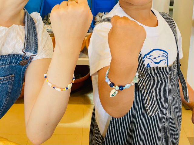 沖縄 宮古島 海宝館の貝細工体験『ブレスレット』おひとり様1250円☆ 宮古島海宝館 - じゃらん遊び体験